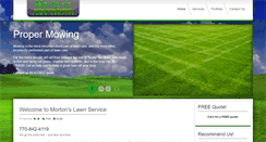 Desktop Screenshot of mortonslawnservice.com