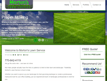 Tablet Screenshot of mortonslawnservice.com